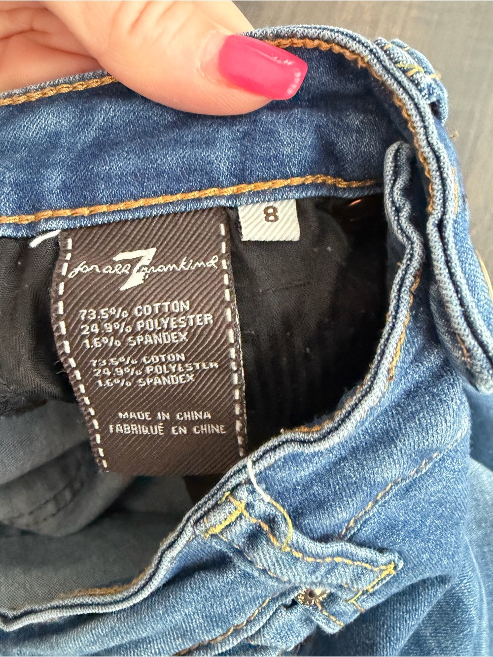 7 For All Mankind Kids Blue Washed Jeans - Picture 2 of 4